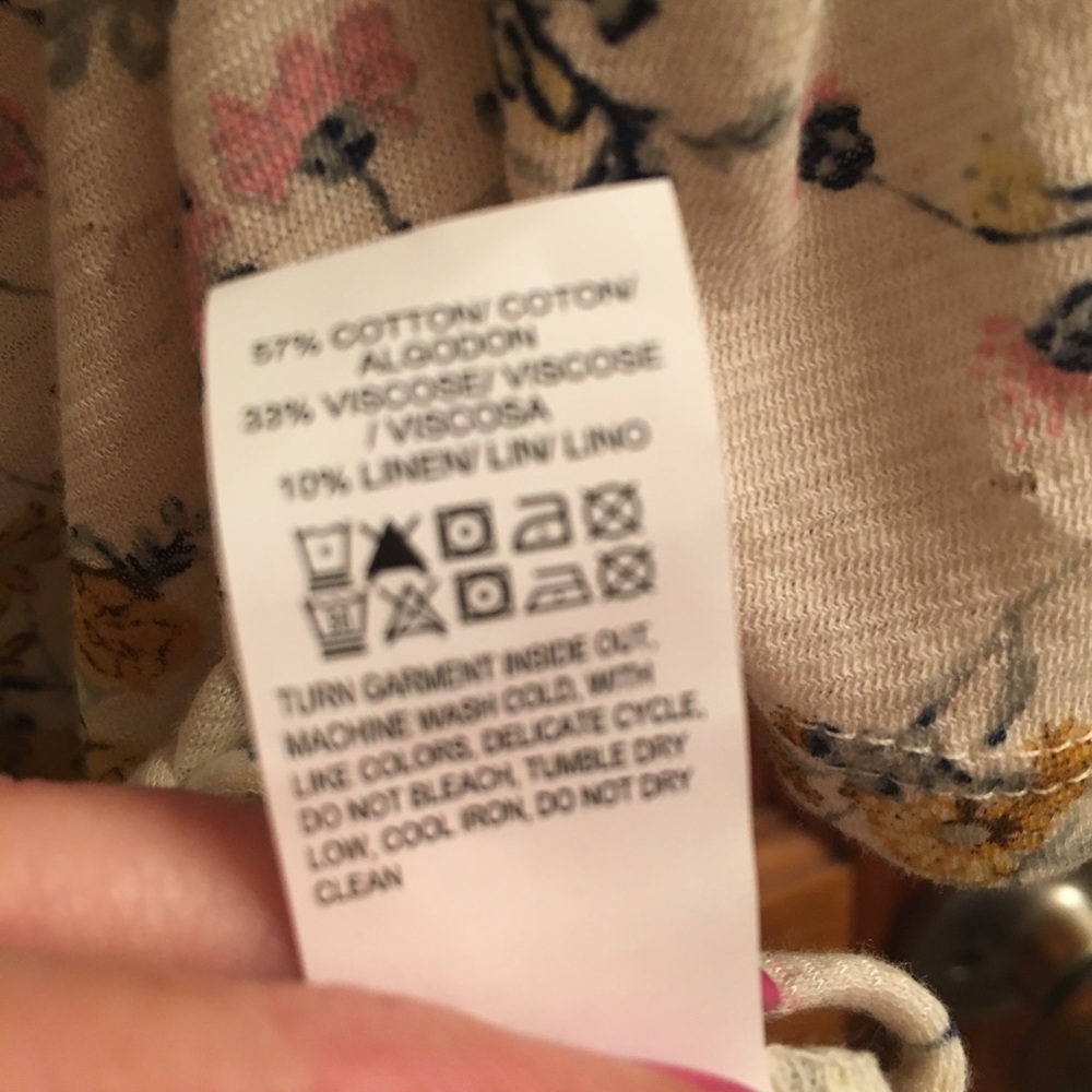 Lucky Brand XS/TP Floral Blouse New/Tags💐💐Host Pick💐💐 - Picture 8 of 8